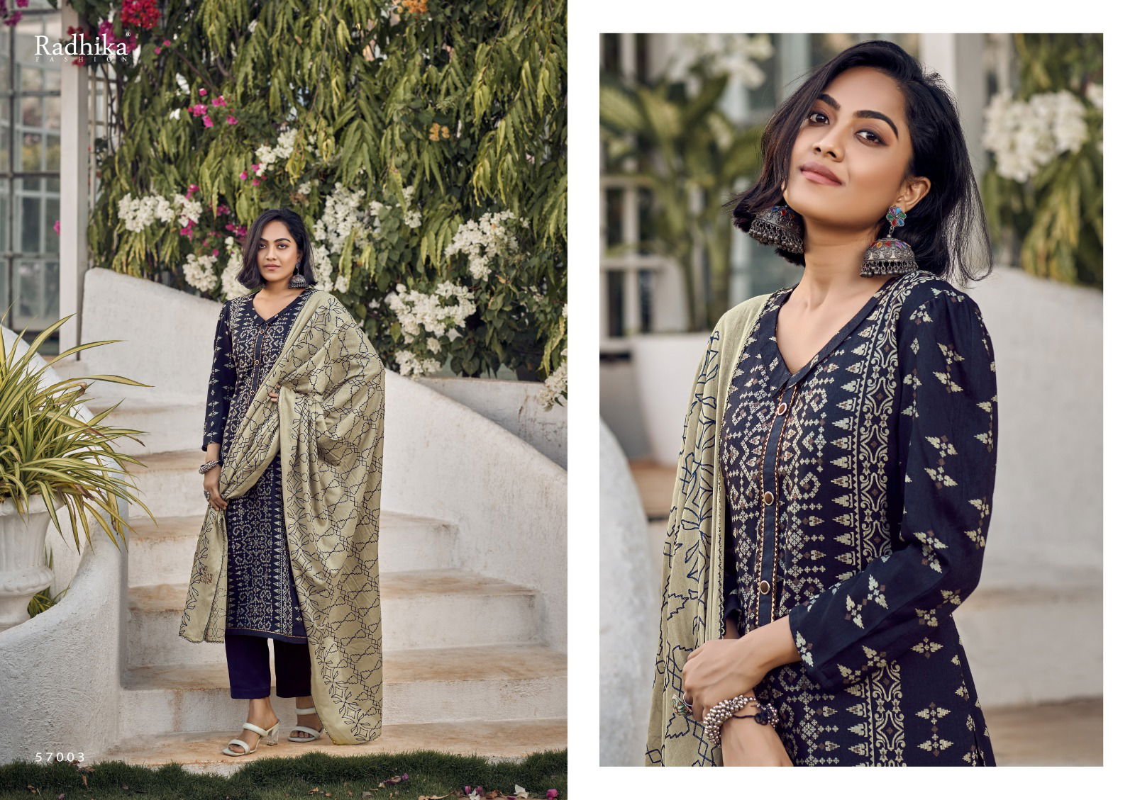 Azara Black Berry Vol 3 By Radhika Cotton Dress Material Catalog